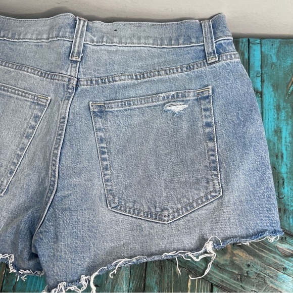 Gap High Rise Cheeky Distressed Denim Jean Shorts Size 29 Casual - Picture 6 of 13